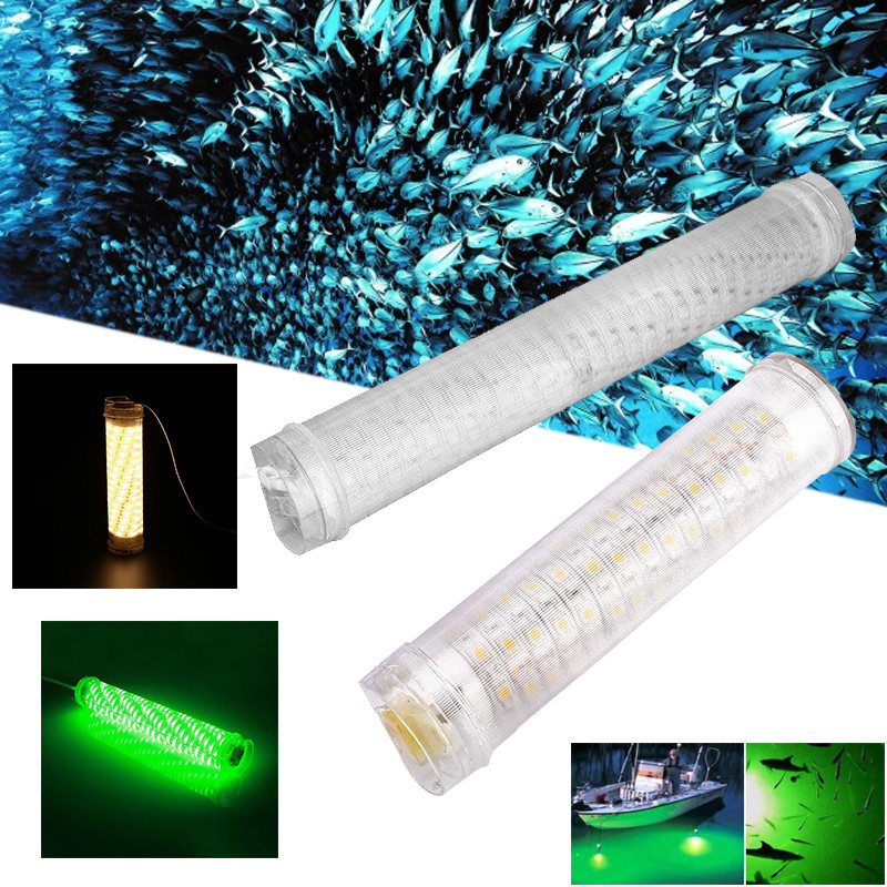 10W DC12V Underwater LED Night Luring Lamps Green LED Fishing Light Attracting Fish For Boats Docks Fishing Tools