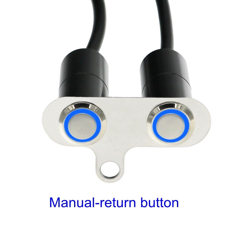 MotoLovee LED Motorcycle Switch Handlebar Adjustable Mount Waterproof ON-OFF Button For Headlight Fog Light Start Kill Switches: Dblack