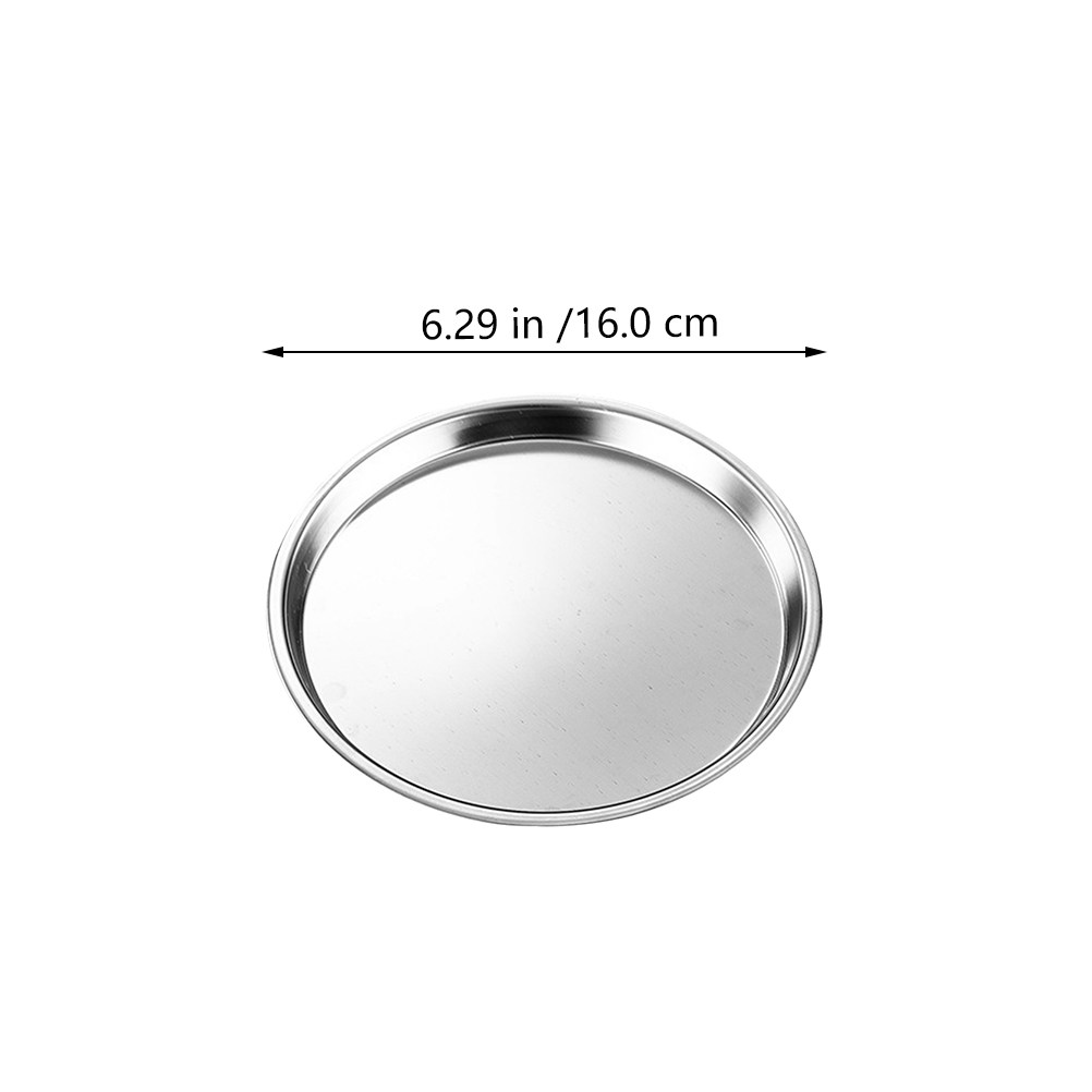 Stainless Steel Plate Food Serving Plate Dessert Plate Practical Storage Tray