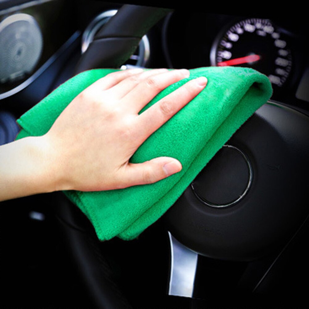 Mikrofiber rengøring auto blød klud vaskeklud håndklæde støvstof bil rengøring mikrofiber håndklæder