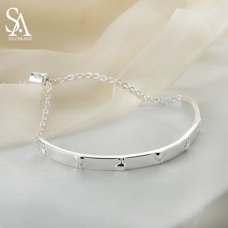 SA SILVERAGE Echt 925 Sterling Zilveren Armband Fijne Sieraden voor Vrouwen Konijn Chain Bangle