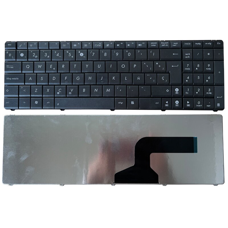Español teclado para Asus N53S N53SV K52F K53S K53SV K72F K52 A53 A52 U50 G51 N51 N52 N53 G73 negro SP portátil teclado
