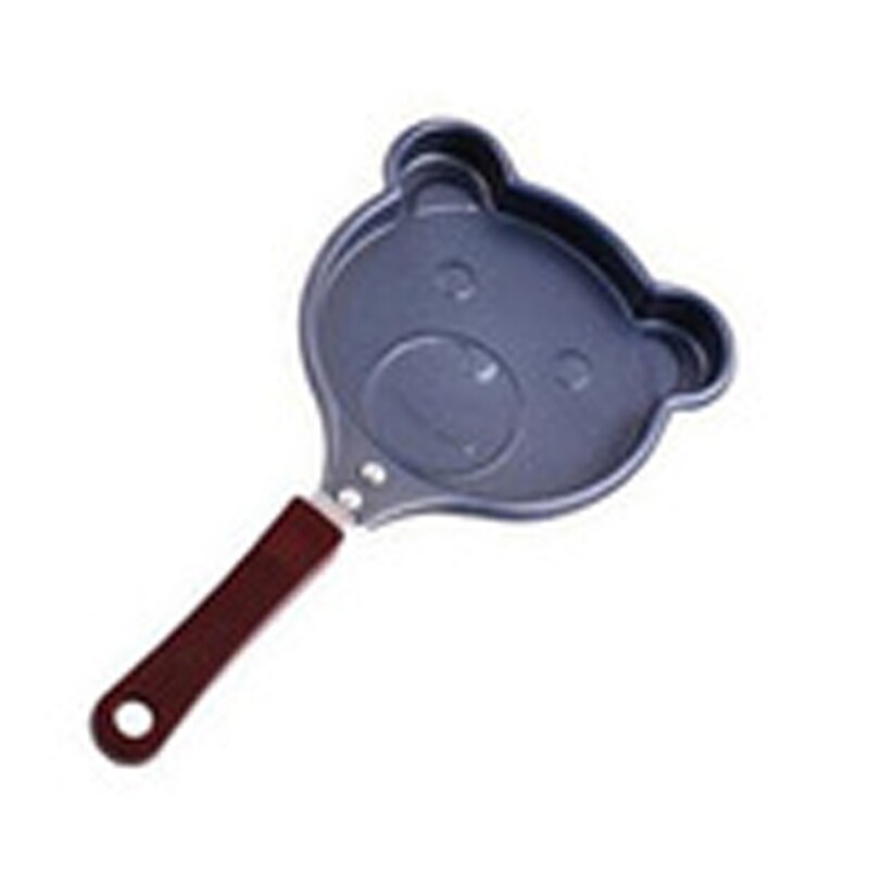 Non-stick Omelet Pan for Eggs Cake Ham Frying Pans No Oil-smoke Grill Pan Cooking Pot Kitchenware Tools: mini bear style