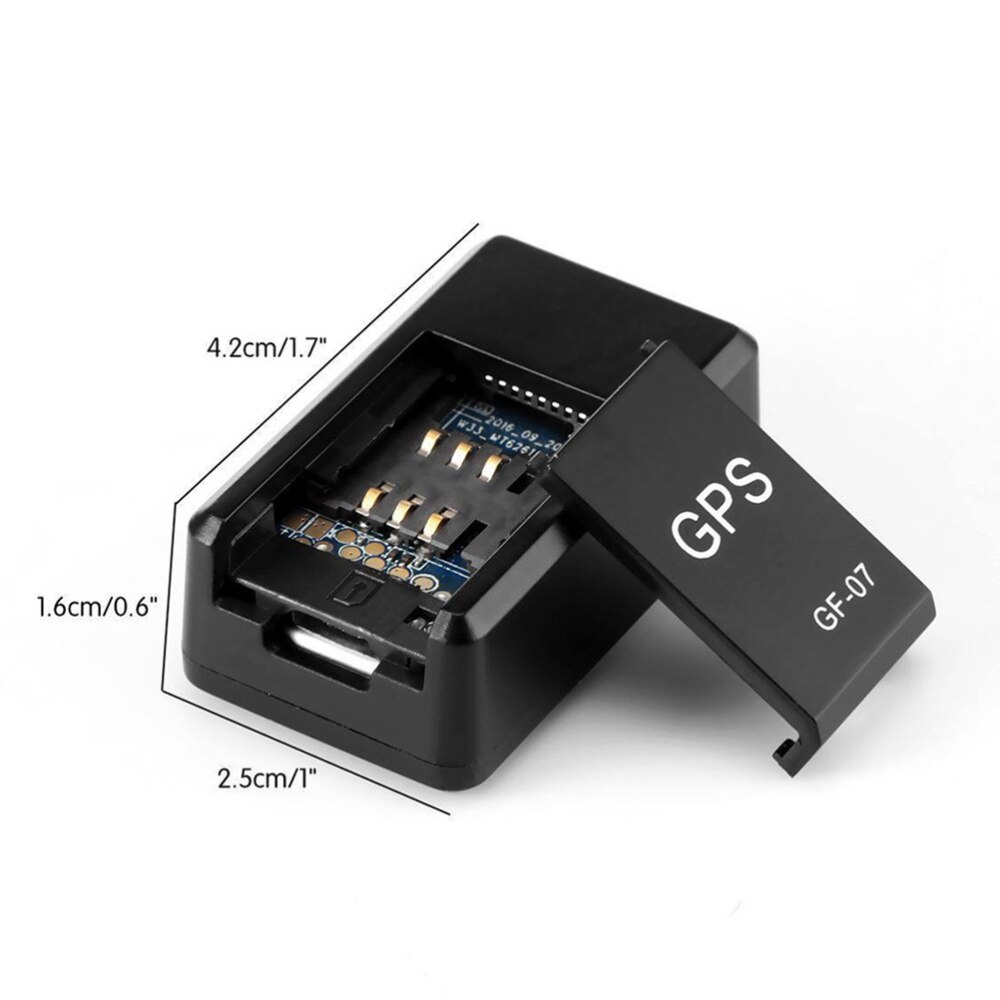 2Pcs Mini Magnetic GPS Real-Time Portable Magnetic Tracking Device GPRS Locator Global Track Query Anti-Lost Tracking(GF07)