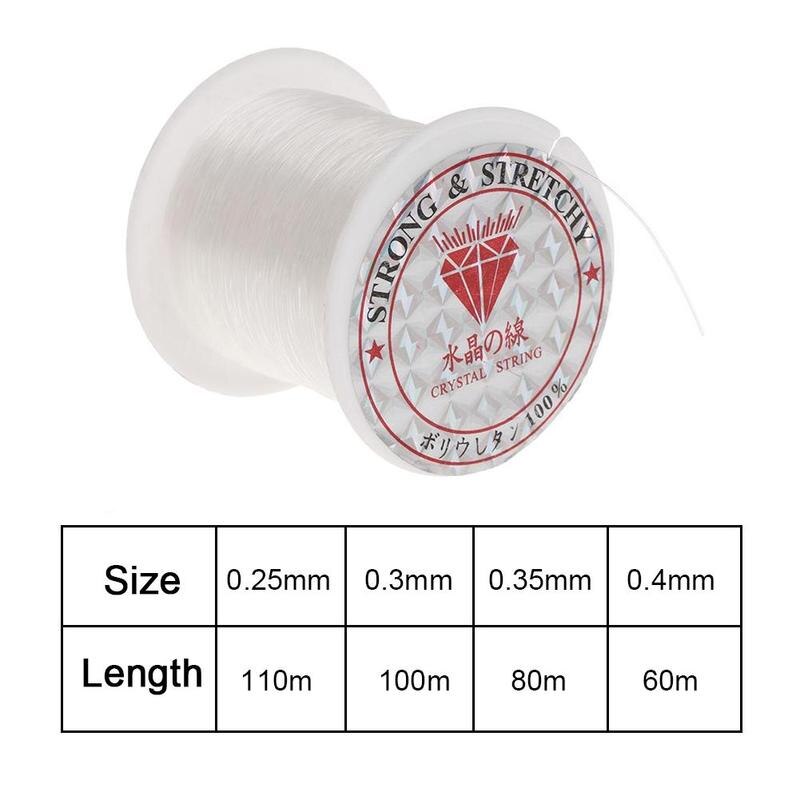1Pcs Fishing Lines Strong Nylon Monofilament Fluorocarbon Line Fishing Rope Round Crystal Line, Transparent Fishing Line