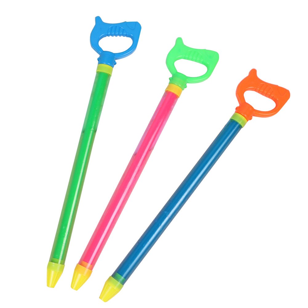 3 stuks/set rekbare zomer willekeurige kleur interactief kinderspeelgoed driftspeelgoed duurzame squirt soakers enkele pijp waterblaster