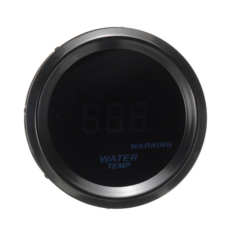 1set 12V 2" 52mm Digital LED Car Water Temperature Gauge Meter Smoke Lens With Sensor Adapter Kit For Auto Gauges Accessories