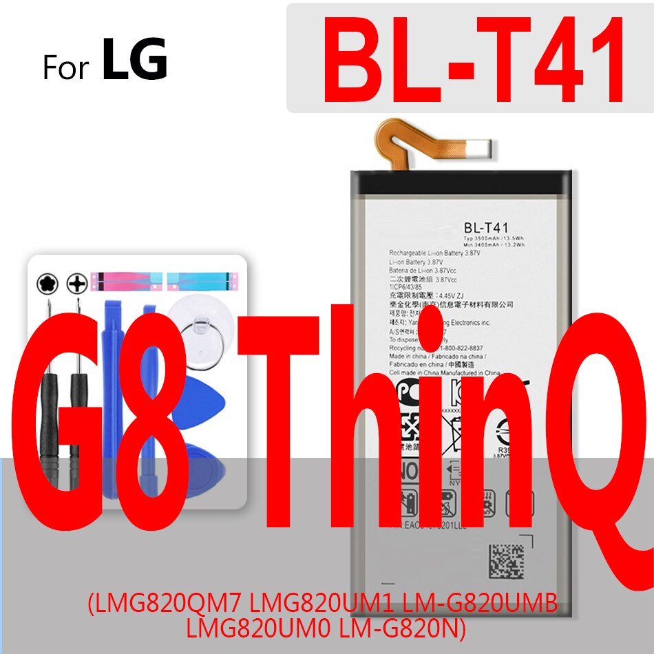 Bateria BL-42D1F para lg g5 g6 g7 g8 thinq/g2 g3 g4 mini g3s g3c g4s g4c h850 h820 h820 h831 h8468 h860 h860 ls992 us992: BL-T41