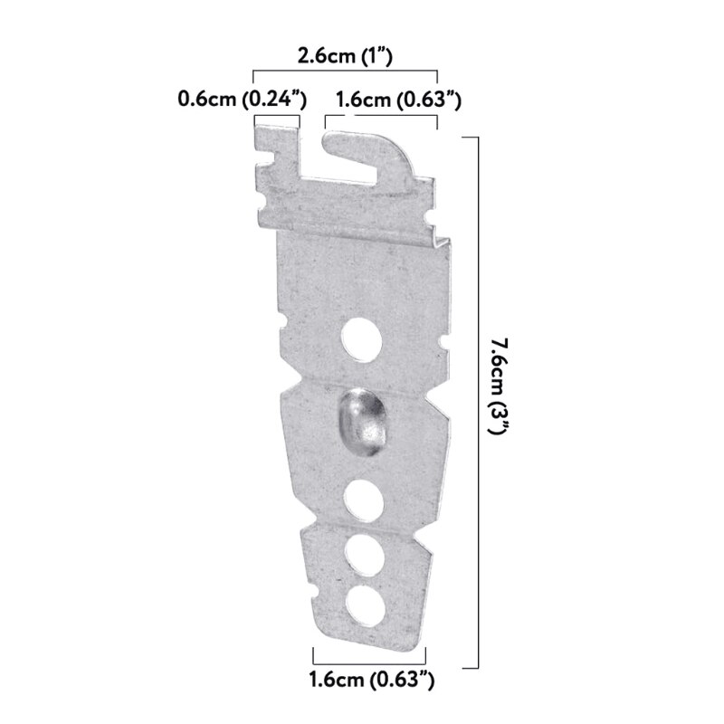 2-Pack Undercounter Dishwasher Bracket Replacement 8269145 / WP8269145 - Replacement Dishwasher Upper Mounting Bracket