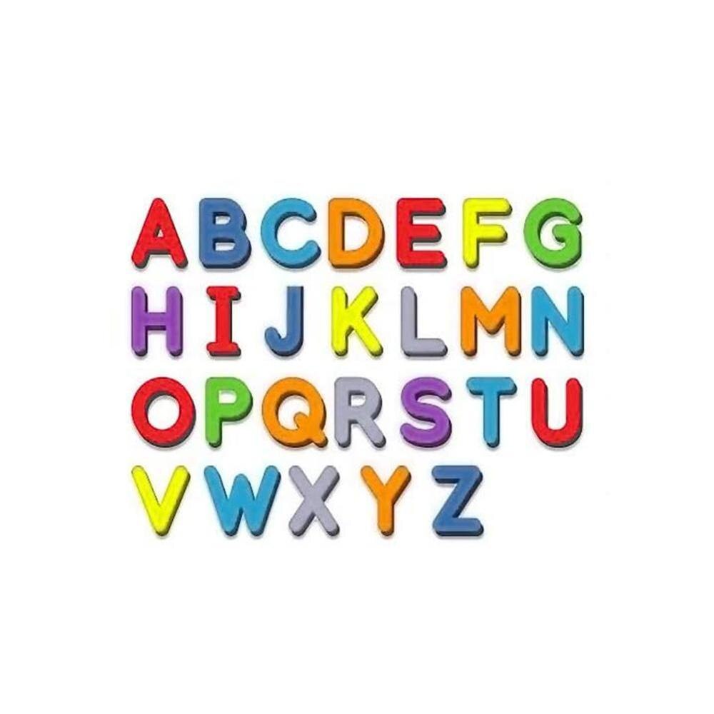 10/26 Pcs Magnetic Letters Uppercase Lowercase Foam Alphabet ABC Magnets for Fridge Refrigerator Educational Toys Set: 26 upper letters