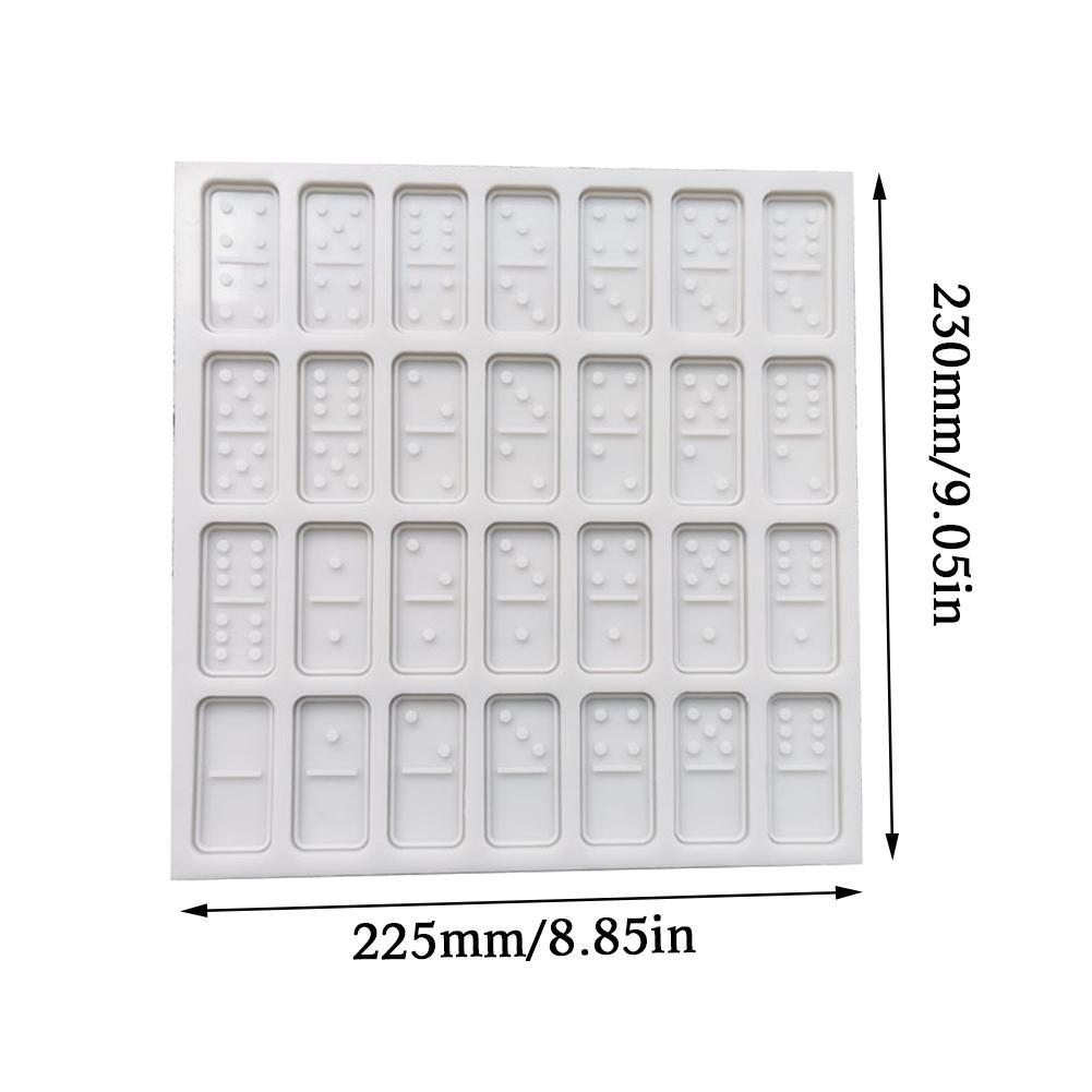 Handmade Silicone Dominoes Resin Casting Mold Dominoes Game Play Epoxy Resin Mold Dominoes Game Casino Fun Art Crafts