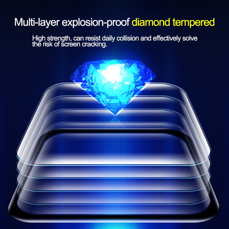 FWG pour Apple Watch protecteur d'écran 3D surface incurvée HD verre trempé série 3 2 1 38MM 42MM iWatch 4/5 6 SE 40MM 44MM plein f