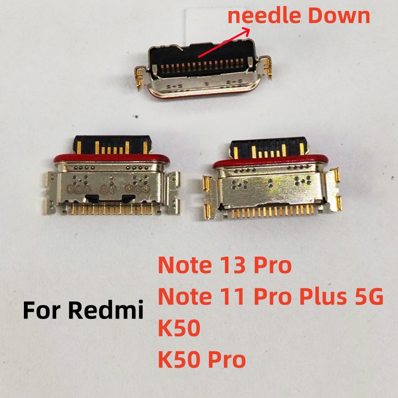 10Pcs/Lot For Xiaomi Redmi Note 13 12 11 11E 11T Pro Plus 4G 5G USB Charging Port Dock Socket Plug Charger Connector: Gold