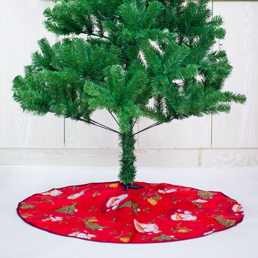 60/90cm kerstboomrokjes met bloemenprint als vloermat voor een kerstfeest of festival, kerstversiering voor een kleine boom