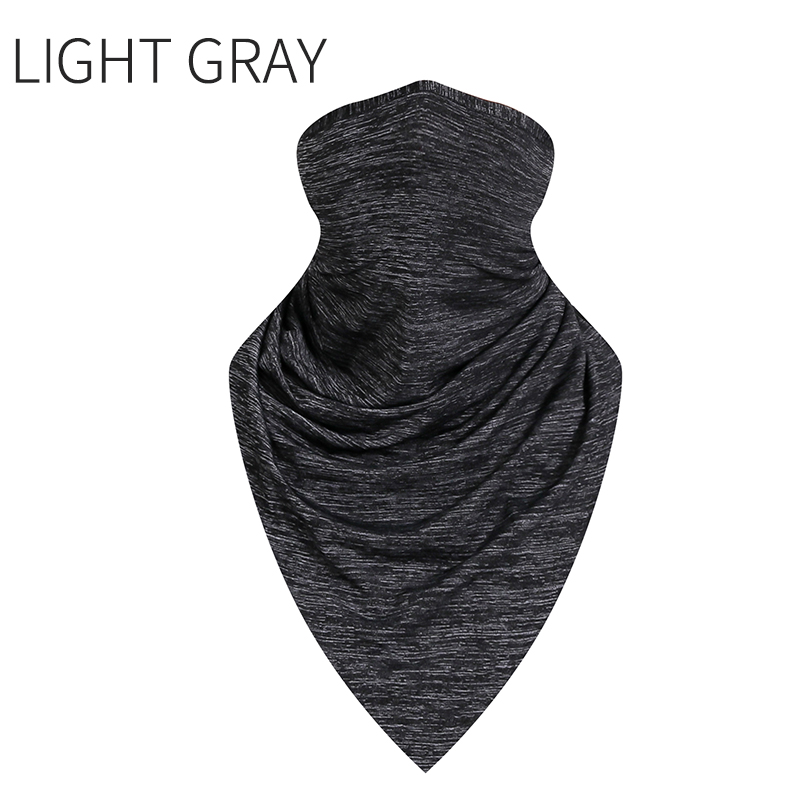 Triangle Summer Outdoor Sports Scarf Breathable Ice MTB Cycling Bandana Bicycle Headwear Ride Neck Mask Bike Headband Scarf: light yellow