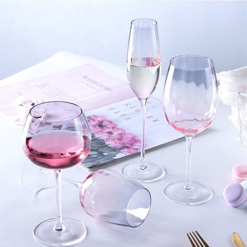 Verre à vin arc-en-ciel de couleur cristal, pour la cuisine et les produits ménagers