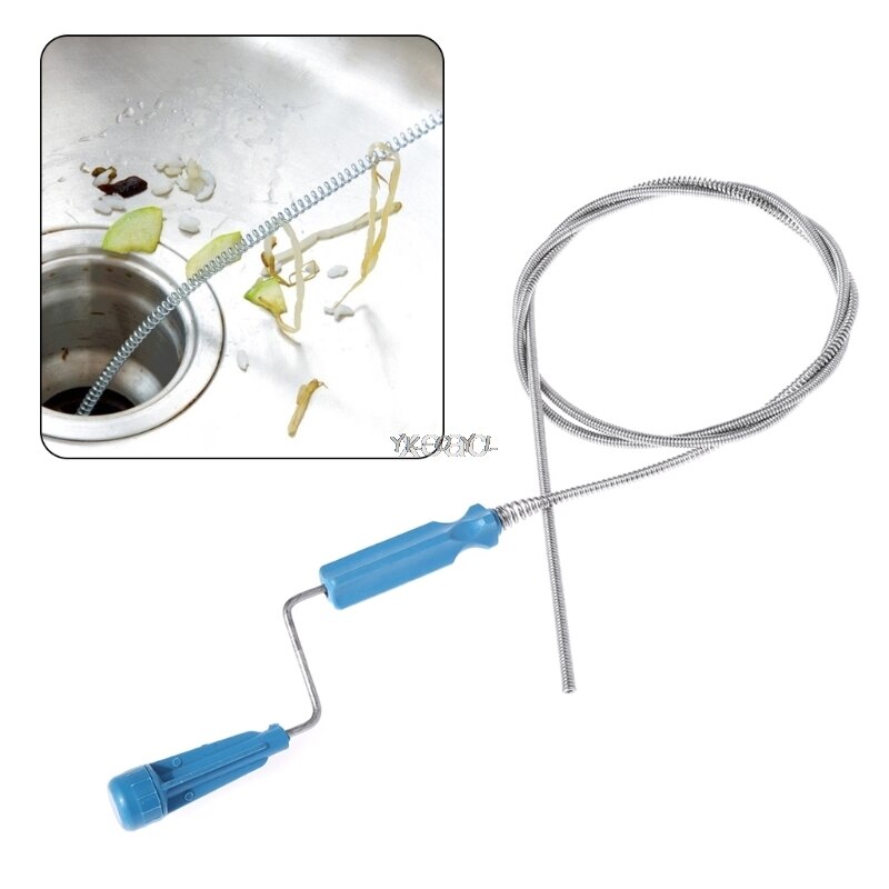Rengöringsverktyg för avloppsrör stänger handfat & dränering orm täppa hår smutsborttagningsmedel 180cm m03