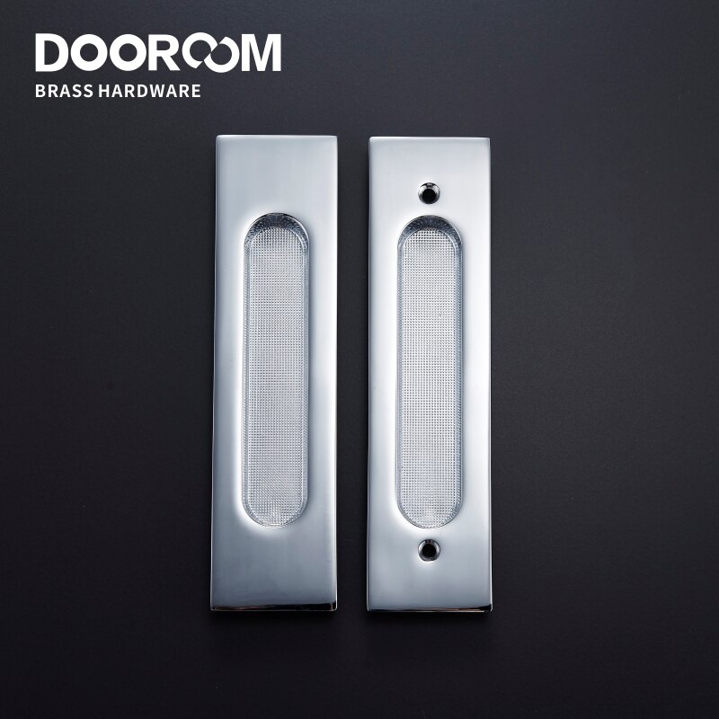 Dooroom Brass Sliding Door Handles Modern American Push Pull Hidden Pulls Interior Living Room Bathroom Balcony Kichen Keyless: Gold