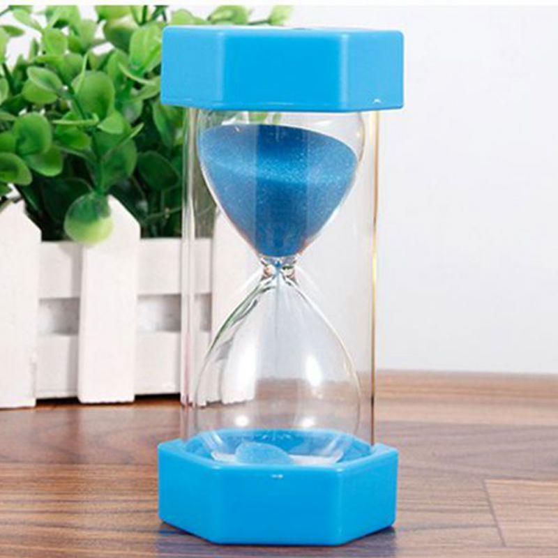 Husstand timeglas 15 minutters sand ur ur plast sandglas 5 10 minutter timer boligindretning tilbehør børn: Himmelblå / 5 min