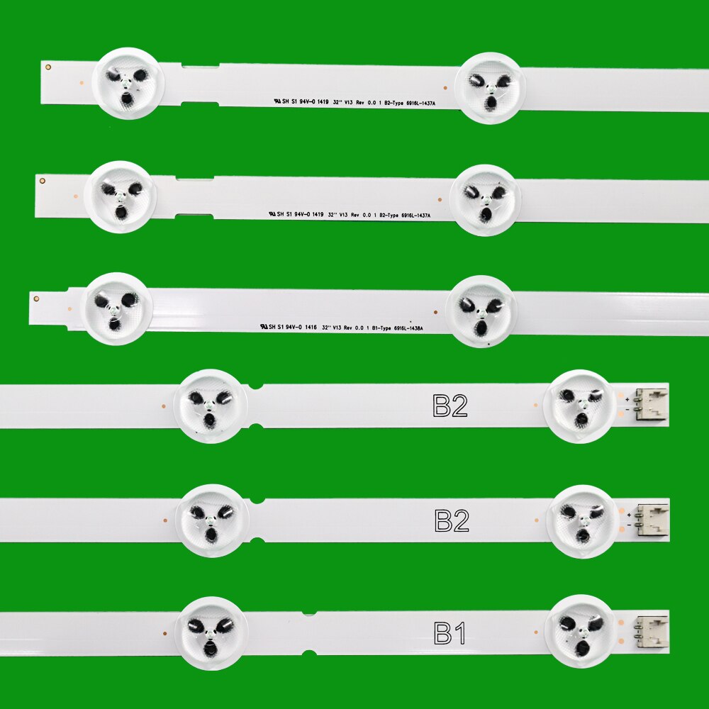 LED Backlight Strip for LG 32" TVs - 7 LEDs - 6916L Series Replacement