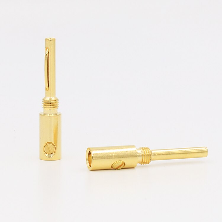VB425G connecteur banane plaqué or adaptateur banane connecteurs banane argent 16 pièces
