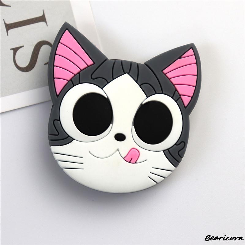 Cute Phone Socket Universal Cat Claw Paw Mobile Phone Stretch Bracket Cartoon Phone Stand Finger Holder: Rose