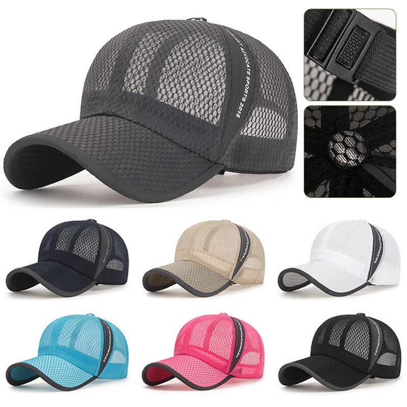 2022 neue männer Mesh Baseball Cap Atmungsaktiv Sommer Caps Papa Hut Outdoor Angeln Hüte Knochen Gorras Hysterese Trucker Cap