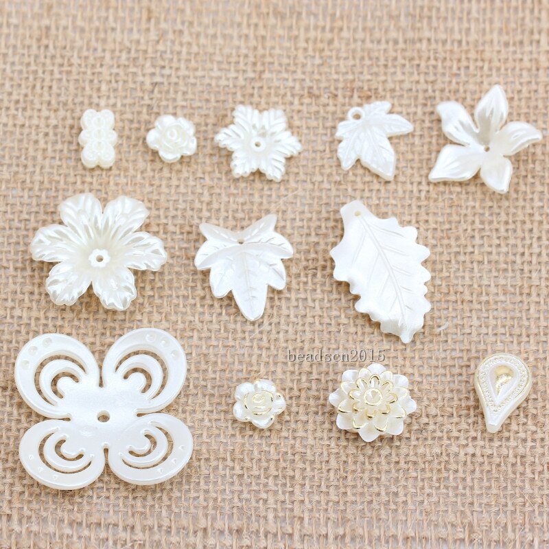 50 teile/los Blume Rose formen Nähen AUF Flatback ABS Nachahmung Perle Mit Loch Edelsteine Charms Kosmetische Zubehör DIY