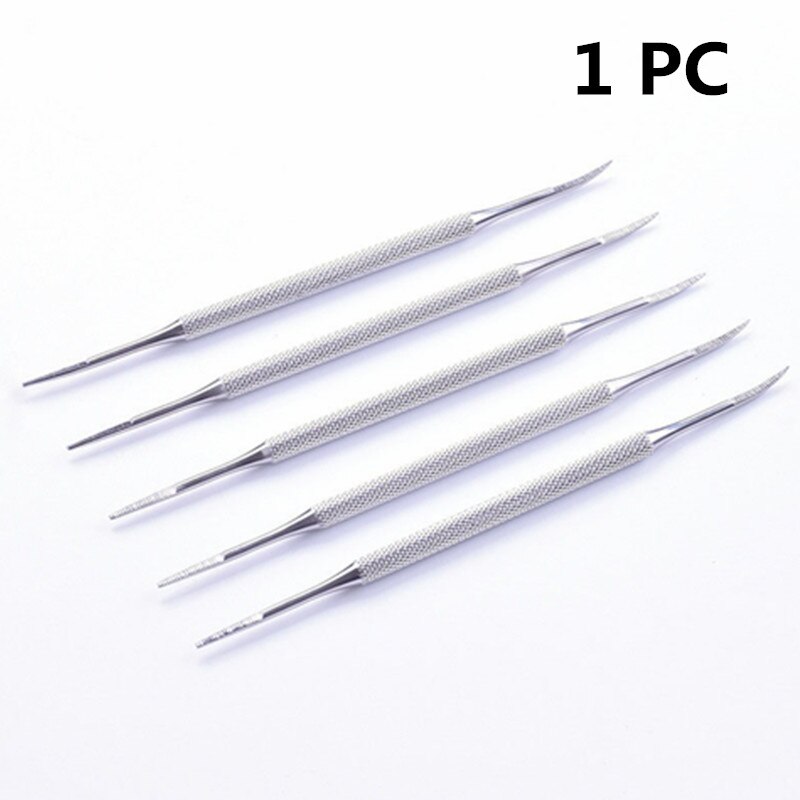 1Pc Toe Nail File Double head Pedicure File Satin Edge Ingrown Toe Nail Lifter Pedicure Clean Manicure Tool: Default Title