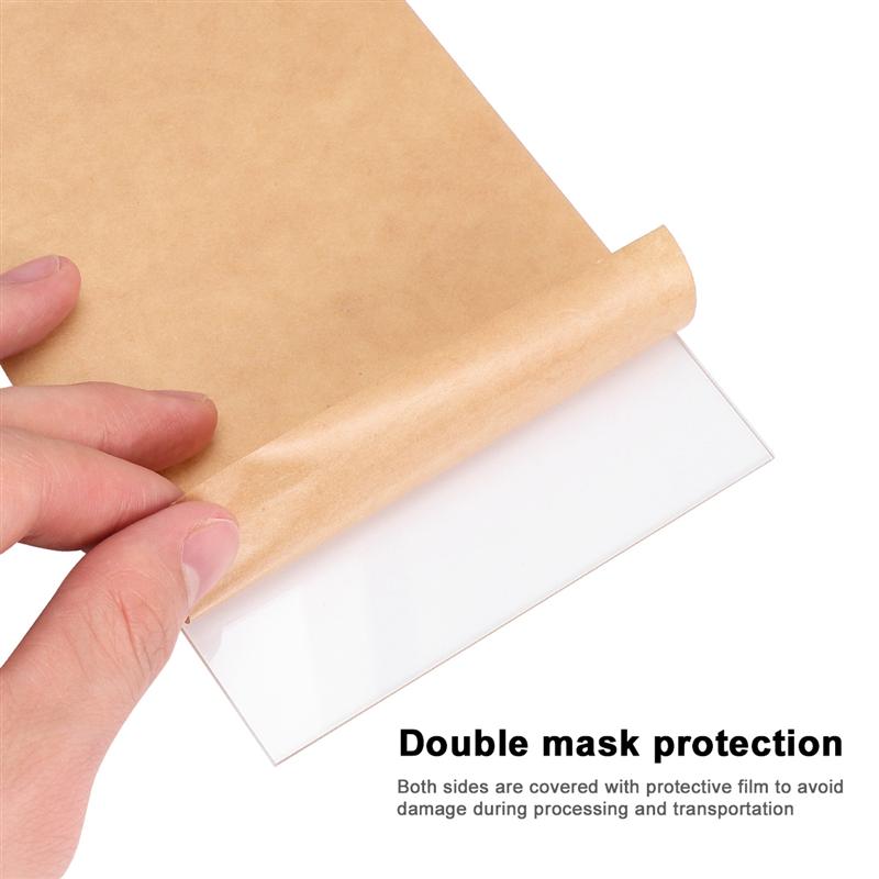 20pcs Plexiglass Sheets Thick Glass Replacement Acrylic Sheet Plastic Panels for Craft Project Picture Frame