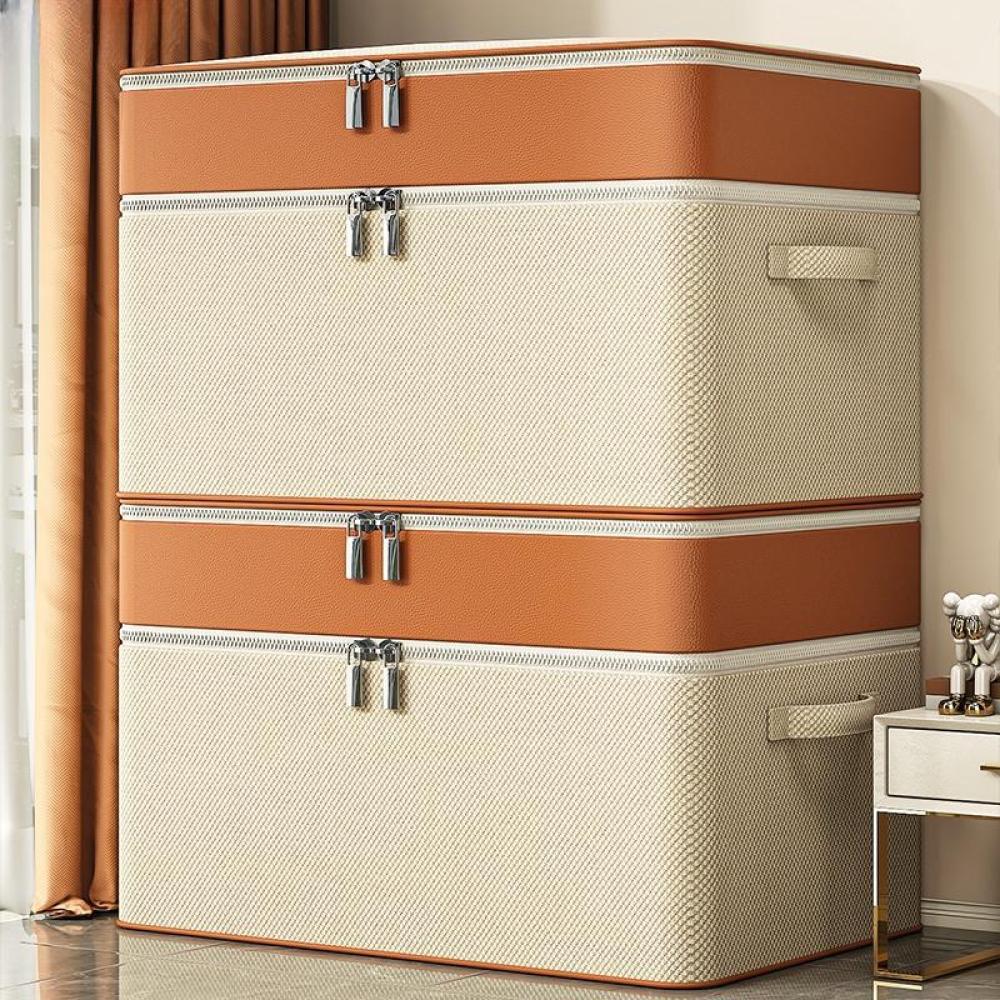 Grote capaciteit bewegende kledingkast Kledingopbergdoos Opvouwbare quiltopbergtas Verhuiszak Katoenen quilttas voor slaapkamerkast