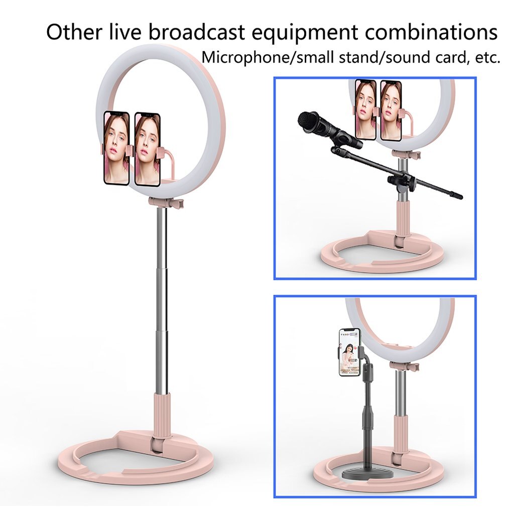 praktisch Live Ring Füllen Licht Anker Schönheit Und Beleuchtung Artefakt LED Licht Boden Teleskop Halterung