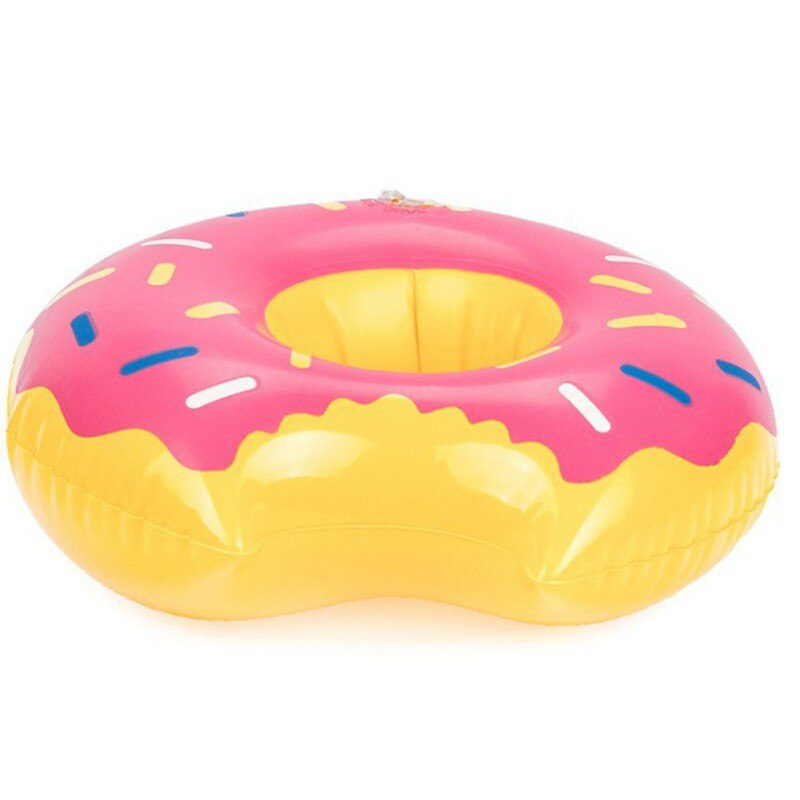 Soporte para Donuts para bebidas, juguete de diversión con agua, balsas de piscina hinchables flotantes para en la playa, portavasos para teléfono para niños, 1 Uds.