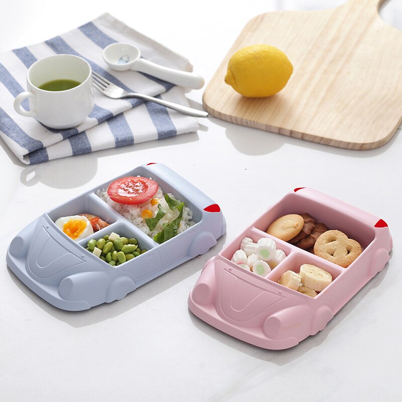 Vaisselle pour enfants en bas âge, écologique, saine, en fibre de bambou, assiette pour bébé, vaisselle de dessin animé pour enfants et tout-petits