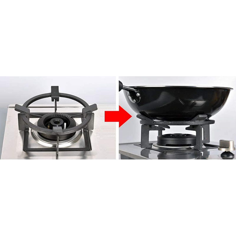 Soporte de hierro fundido para sartén, estante de soporte para quemador de Gas, cocina, utensilios de cocina para el hogar, Accesorios