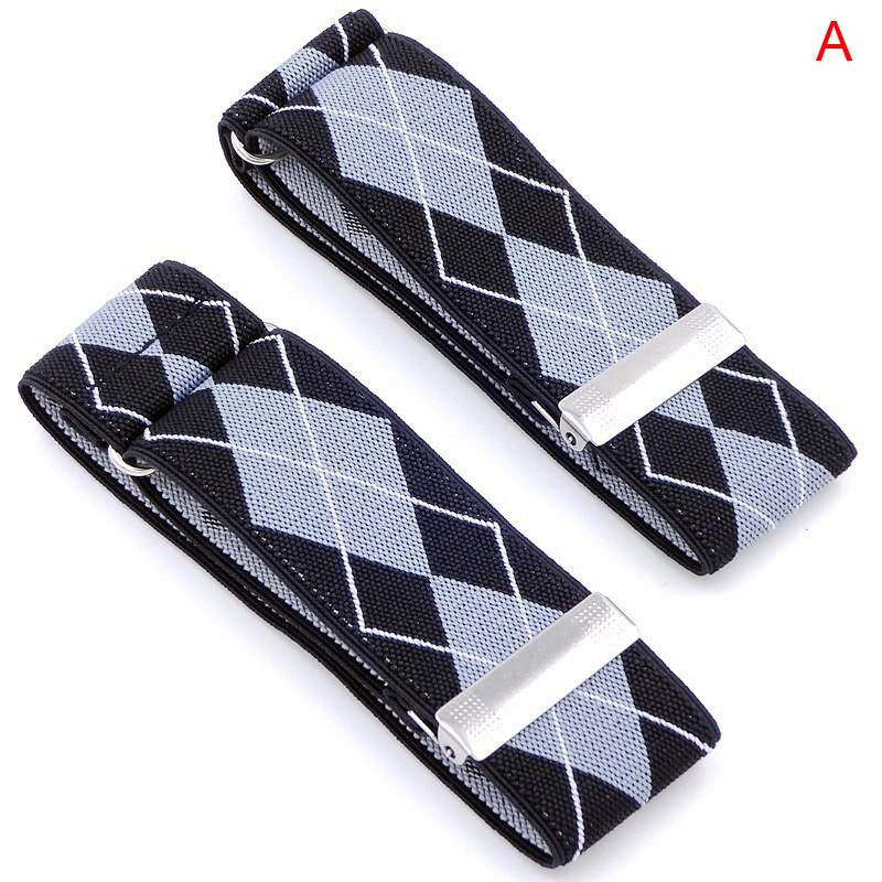 1 par mænds skjorte justerbar armbånd ærme strømpebånd bartender manchet holder armbånd holder  up 36 x 3.5cm: -en