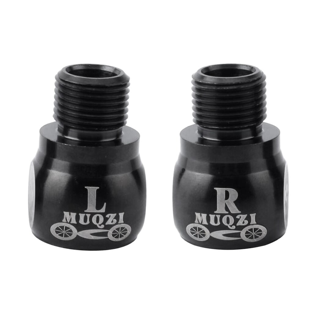 1 par cykel cykel pedal forlænger adaptere sæt til 9/16 tommer krank  m14 x 1.25 tråd 20mm