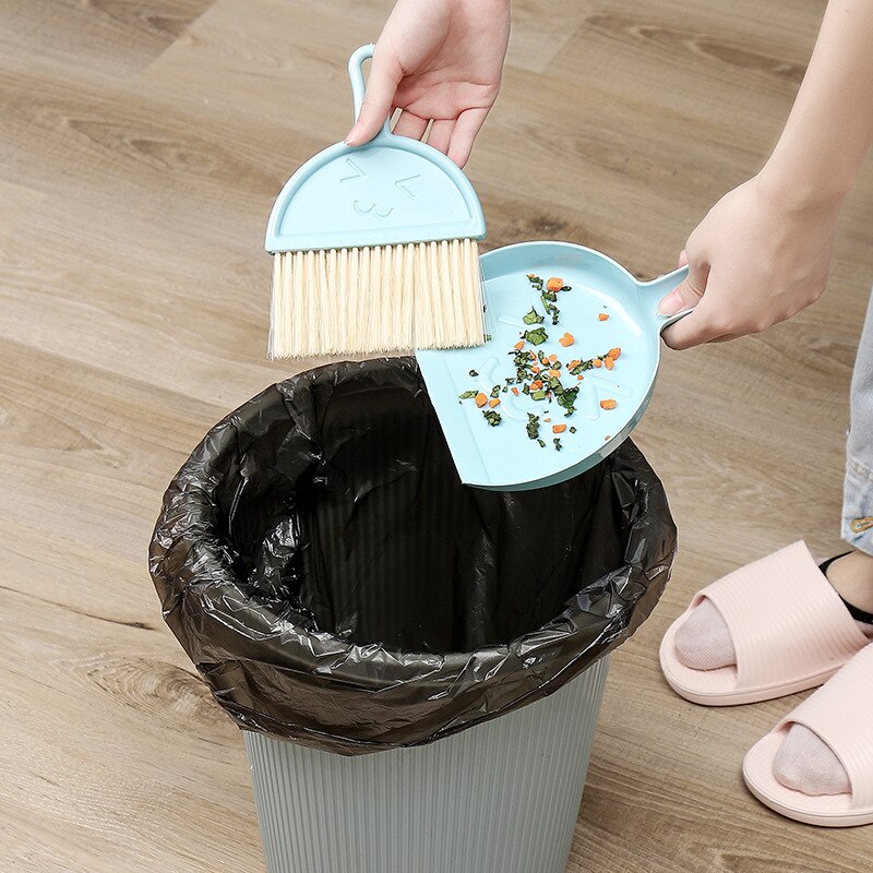 Mini cepillo para barrer y limpiar, juego de escobas pequeñas, Herramientas de limpieza de Mesa para el hogar y la Oficina, cacerola portátil, conjunto de paneles