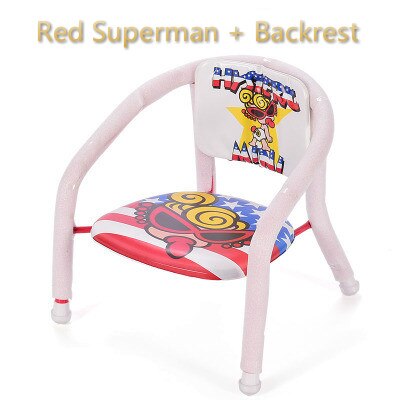 Kinderen stoel met plaat baby eten tafel Baby kruk kind eten stoel terug: Red regular version