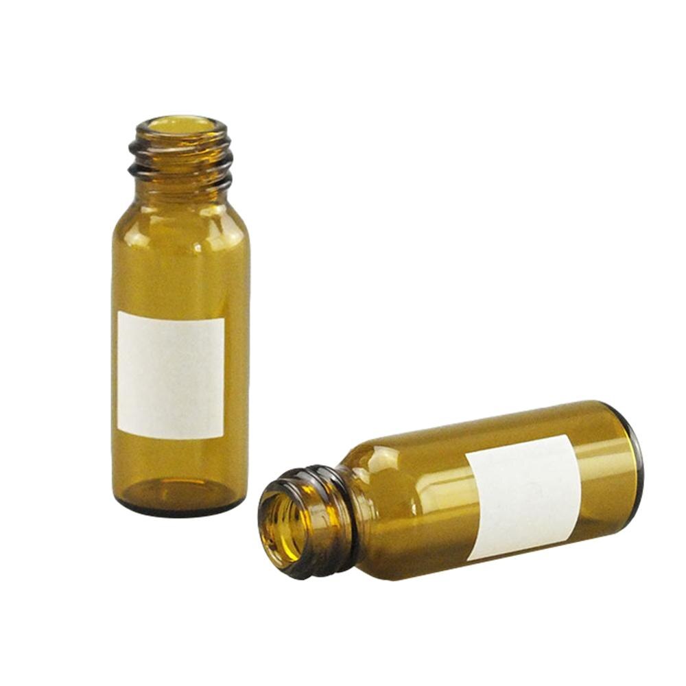 Suministros de laboratorio botella de muestra de vidrio de borosilicato almacenaje de polvos botella líquida herramienta de prueba