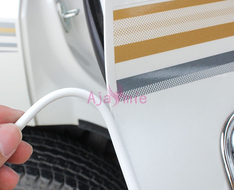 5M Car Door Edge Guards Trim Molding Protection Strips Scratch Protector For Toyota Camry Prado Corolla Prius RAV4 Accessories: White Color 5M