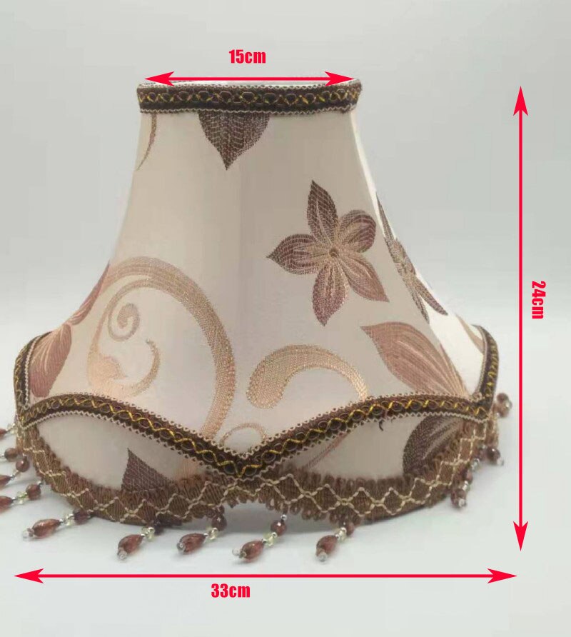 Lampenkap, E27 Geplooide Grote Lamp Anti-Dazzling Tafellamp Schaduw Stof Slaapkamer Lampenkap voor Huishoudelijk Kantoor(Bloemen lampenkap