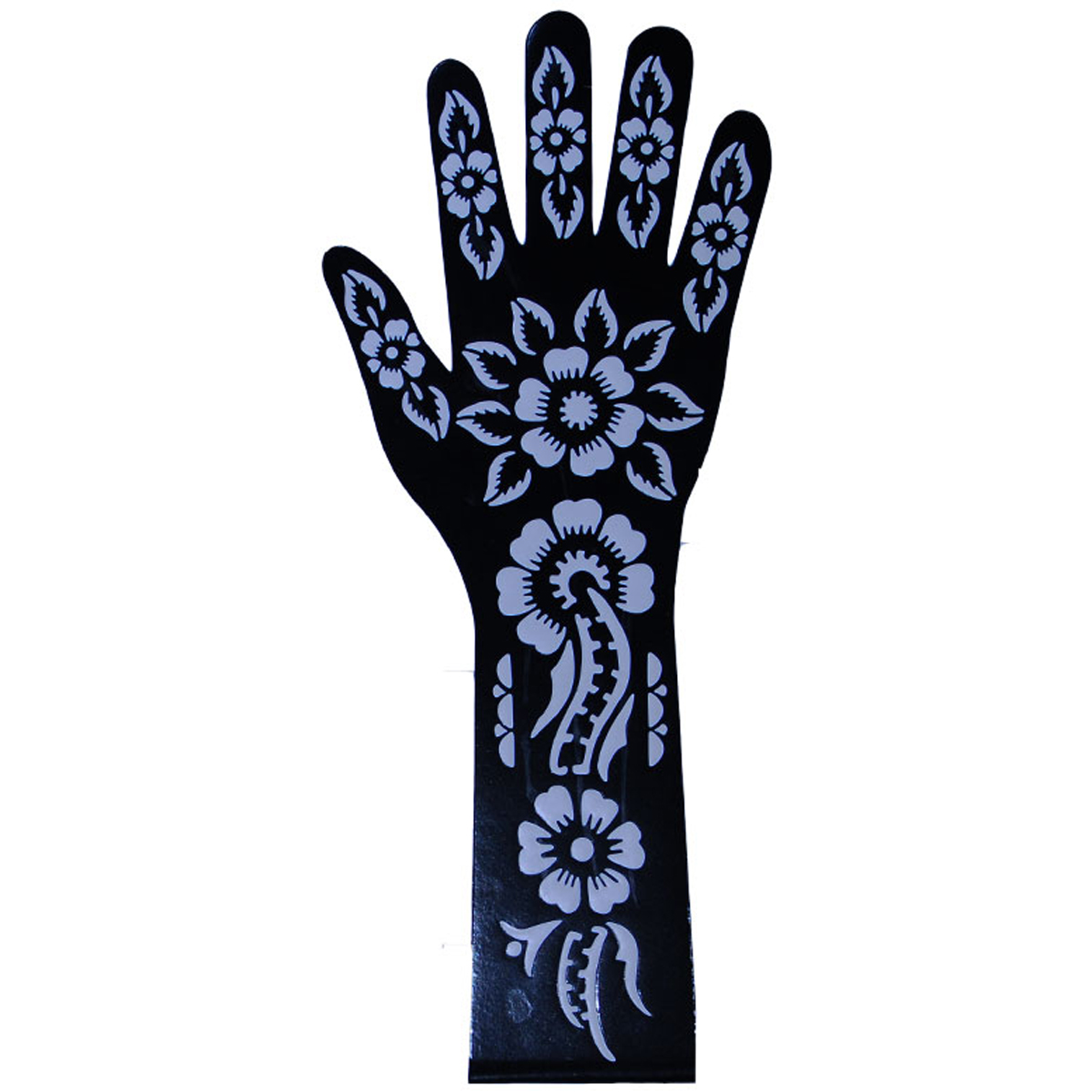 henna Schablone Hand aufbringen 02
