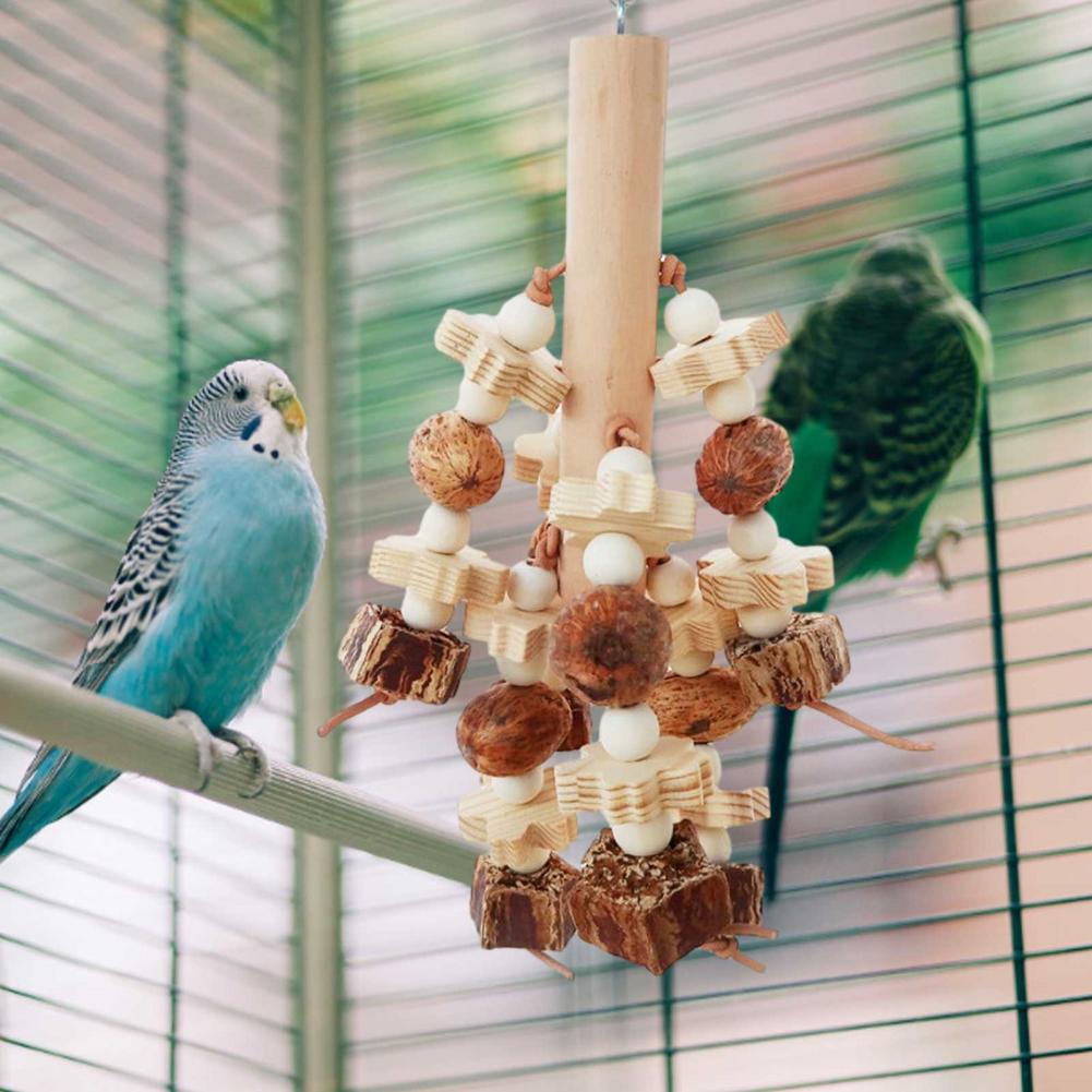 Bird Toys Cockatiel Parrot Toys And Accessories Stand Parkiet Fruit Biting Toys Ladder Parrot Supplies Parrot Swing