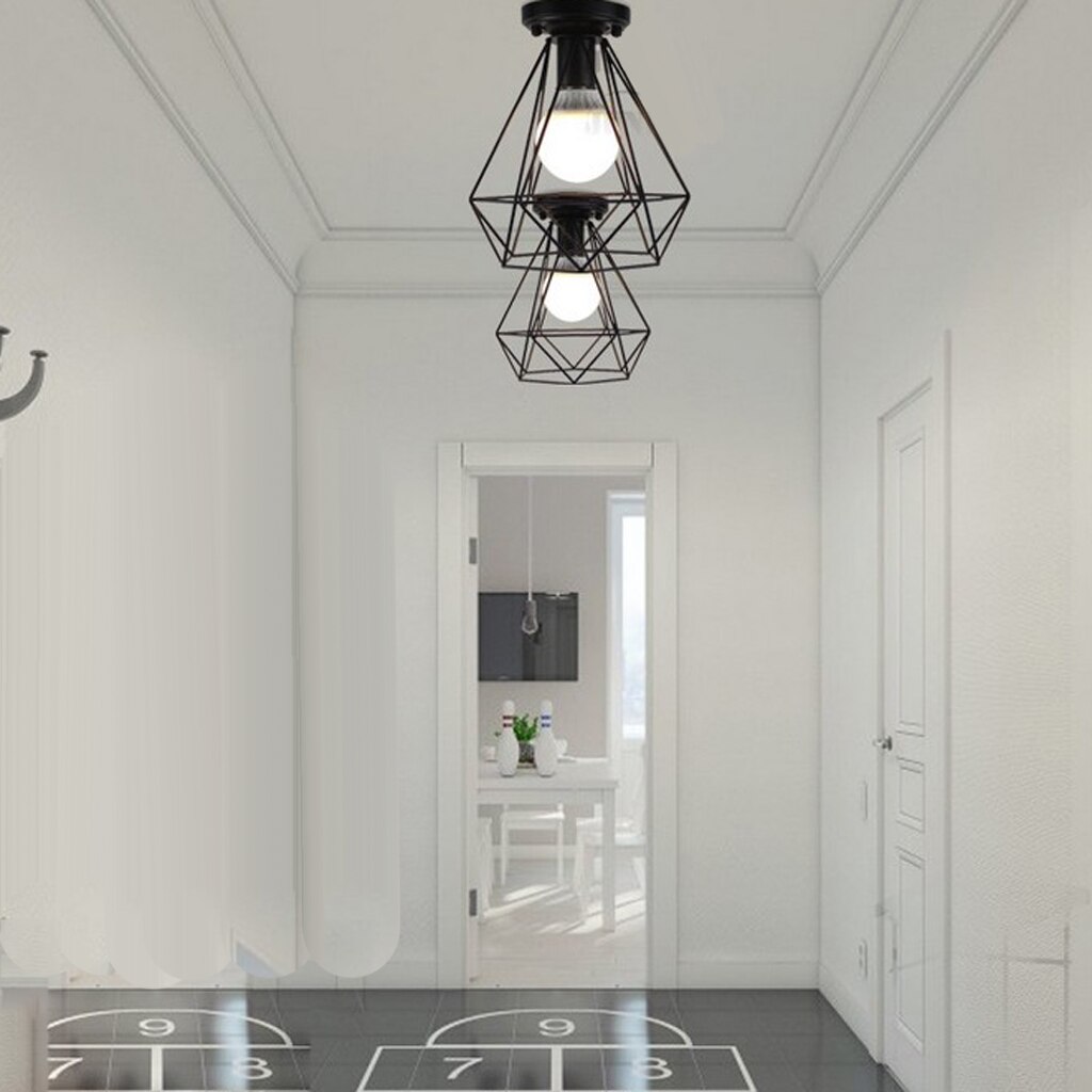 Hanglamp Zwart en Goud Metaal Geperforeerd Design Kroonluchter Retro Vintage Industrieel Binnen E27 voor Woonkamer Slaapkamer Eetkamer Bar Restaurant | NL