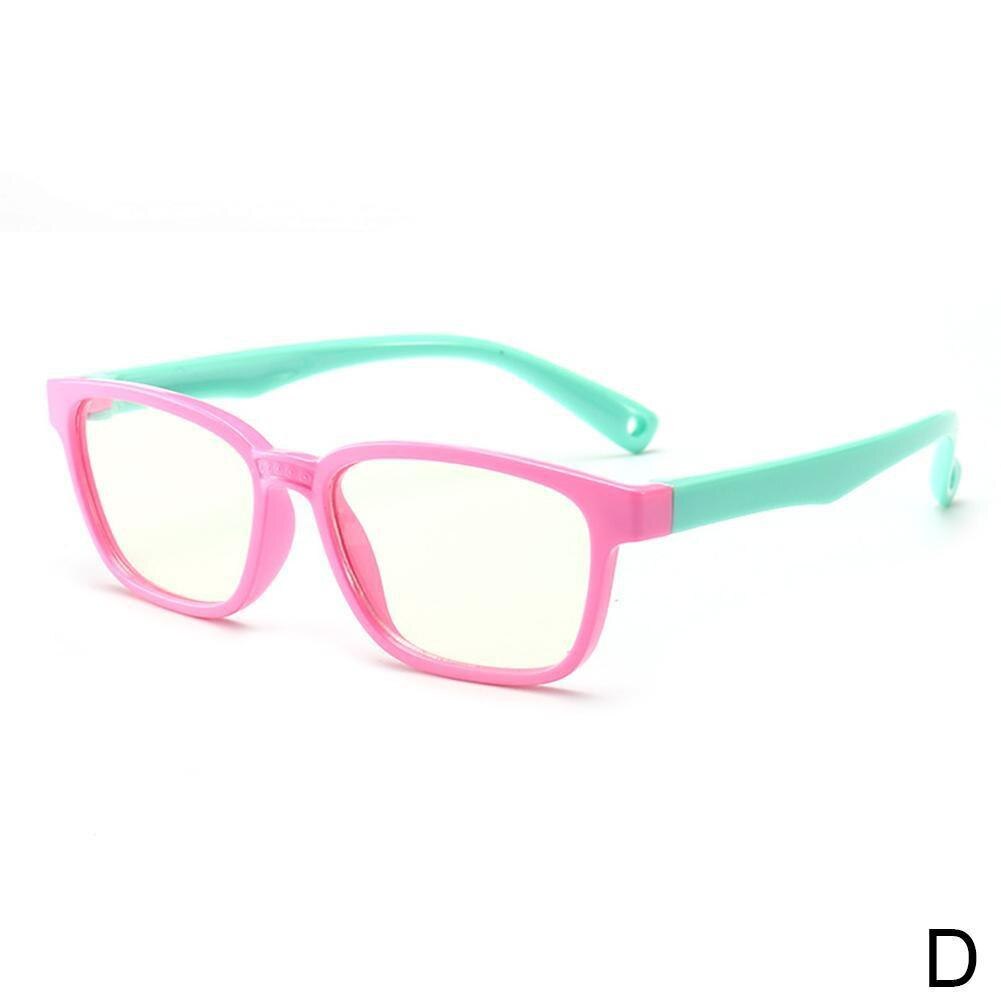 Square Blue Light Kids Glasses Optical Frame Children Girls Blocking Transparent Eyeglasses Boy Frames Anti Reflective Comp D7E2: D