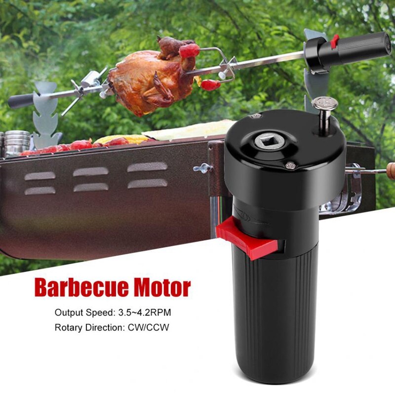Dc 1.5v batteridrevet rotisserie rotator grill motor bbq grill beslag holder motor udendørs picnic pejs bbq forsyninger