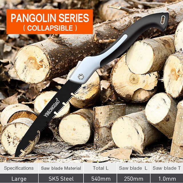 Heavy Duty Extra Long Blade Hand Saw For Wood Camping, Dry Wood Pruning Saw With Hard Teeth: 540mm-A