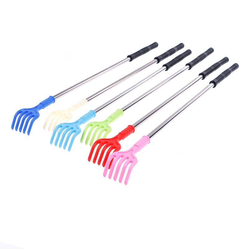 1PCS Stainless Steel Extend Itch Aid With Soft Grip Random Scratch Tool Back Scratcher Telescopic Portable Adjustable Size