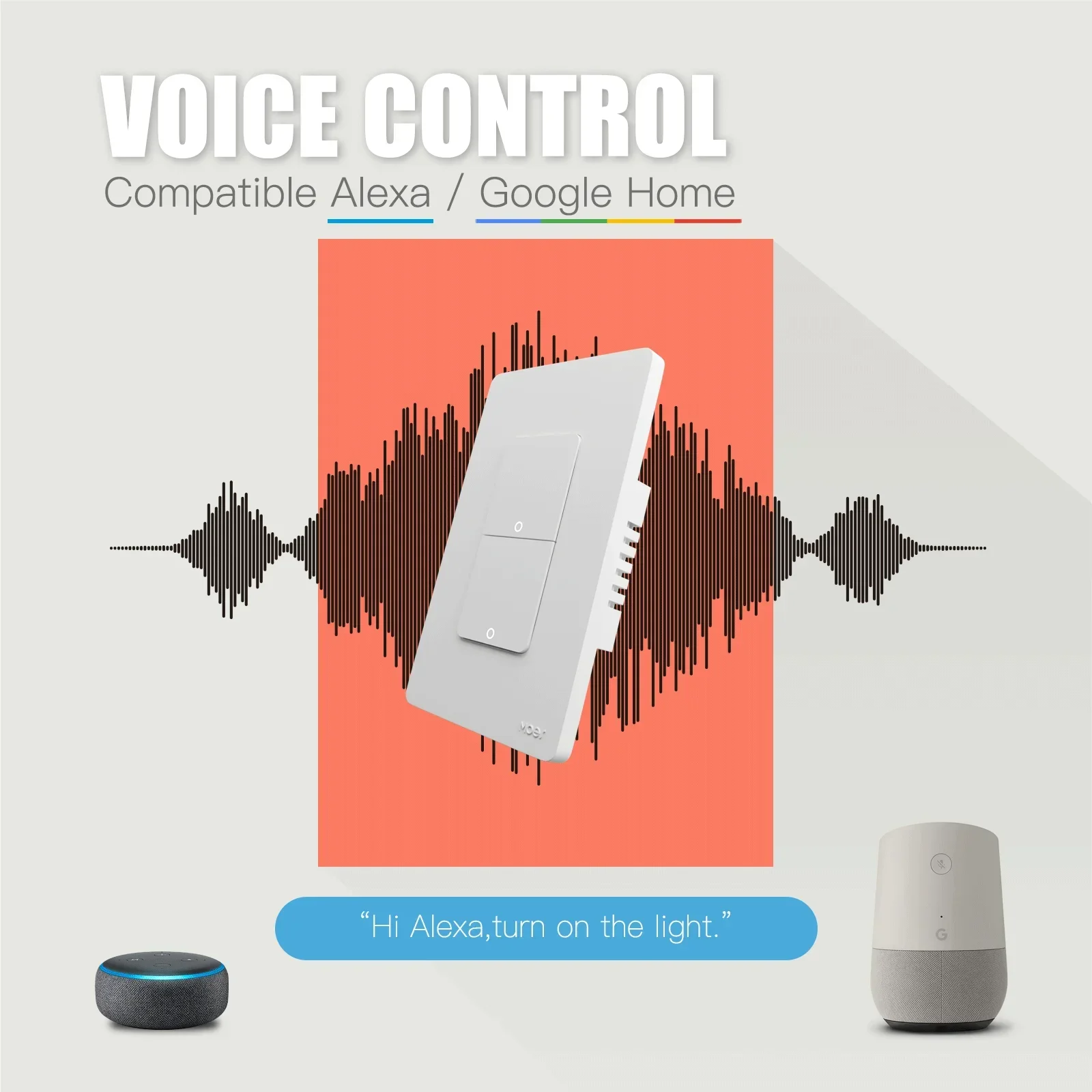 MOES-interruptor de luz inteligente Tuya ZigBee US, interruptor de pared con botón, funciona con Alexa, Google Home, cable neutro, No requiere cable neutro